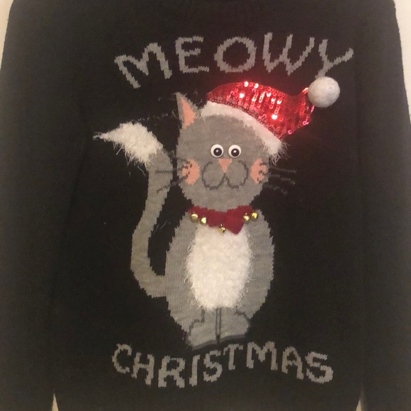 Love by Design Meowy Christmas Sweater - Picture 2 of 4